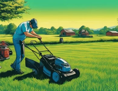 gras maaien met warm weer